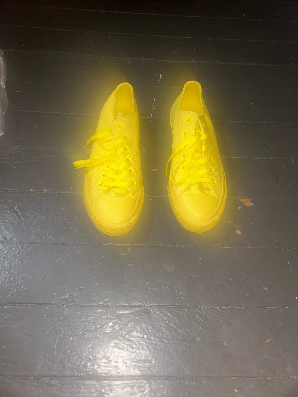 Women’s  Yellow Canvas Sneakers - Bright Yellow Lace-Up Shoes
